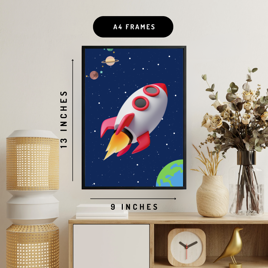 Space Theme Wall Art Posters