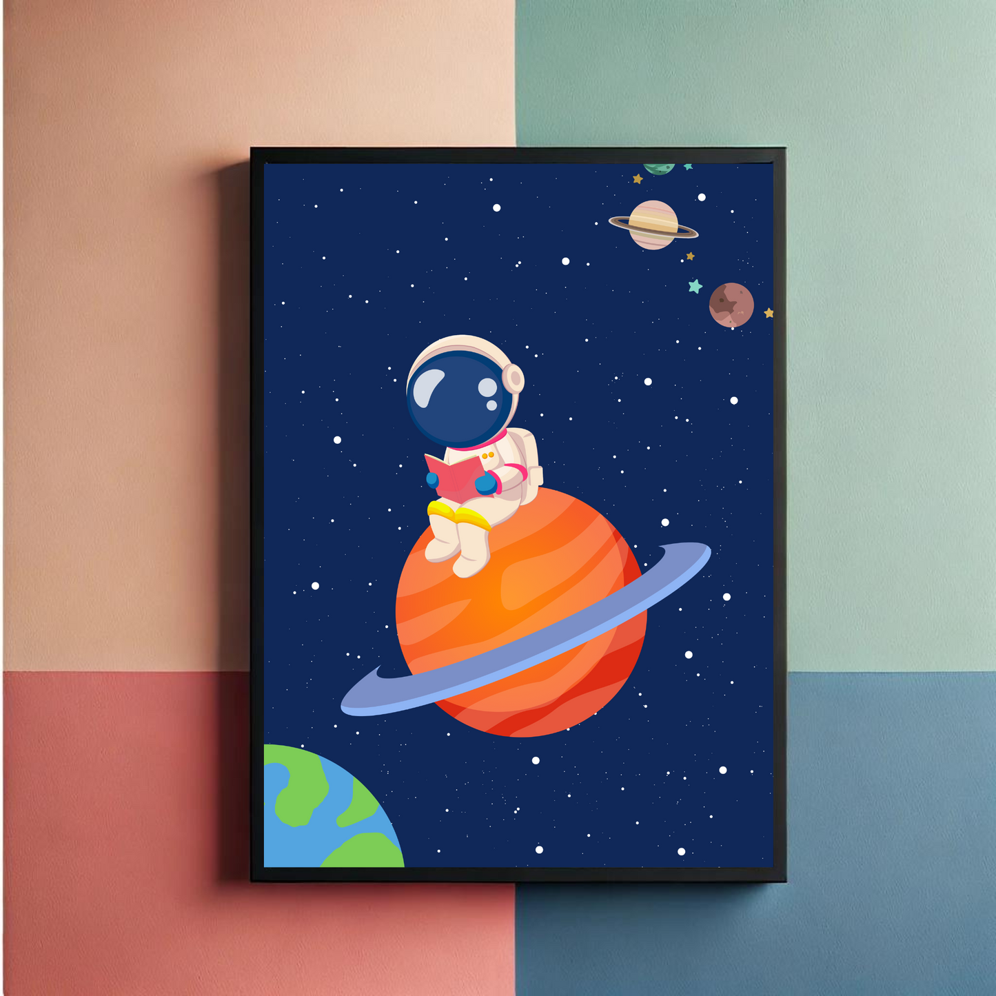 Space Theme Wall Art Posters