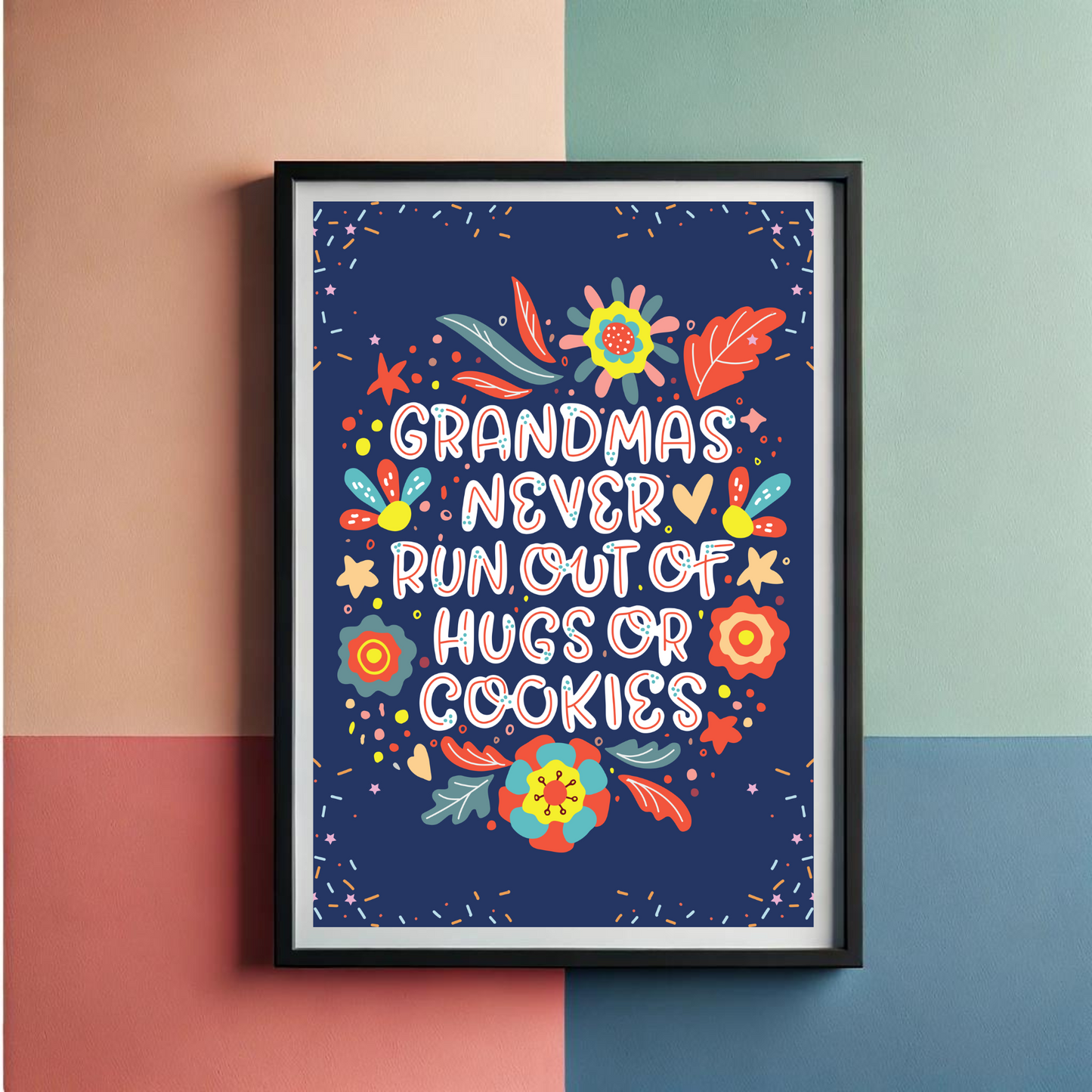 Grandma's Love Wall Art Poster