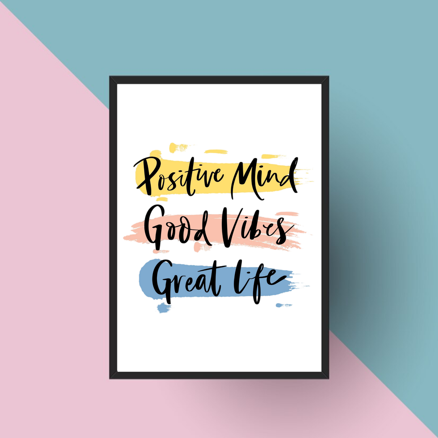 Positive Mind Wall Art Poster