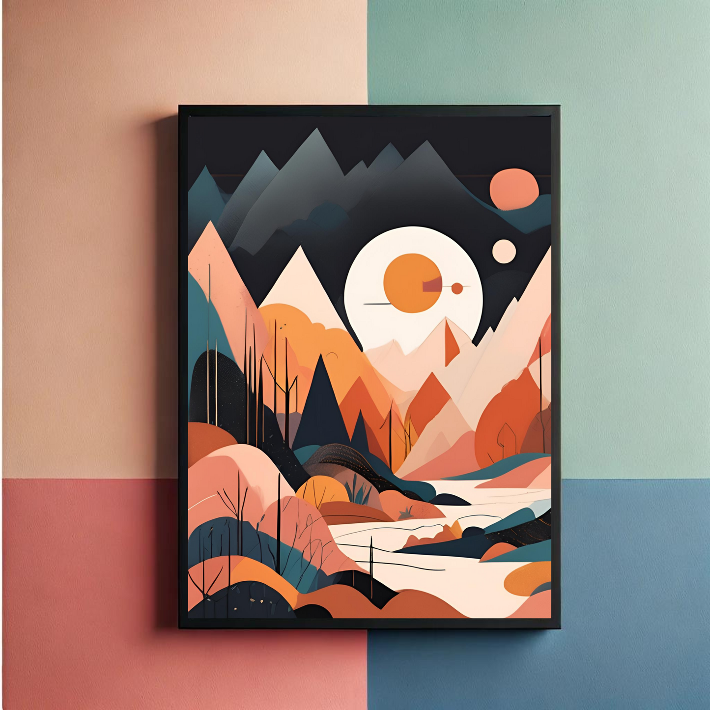 Bohemian Mountains Wall Art Posters
