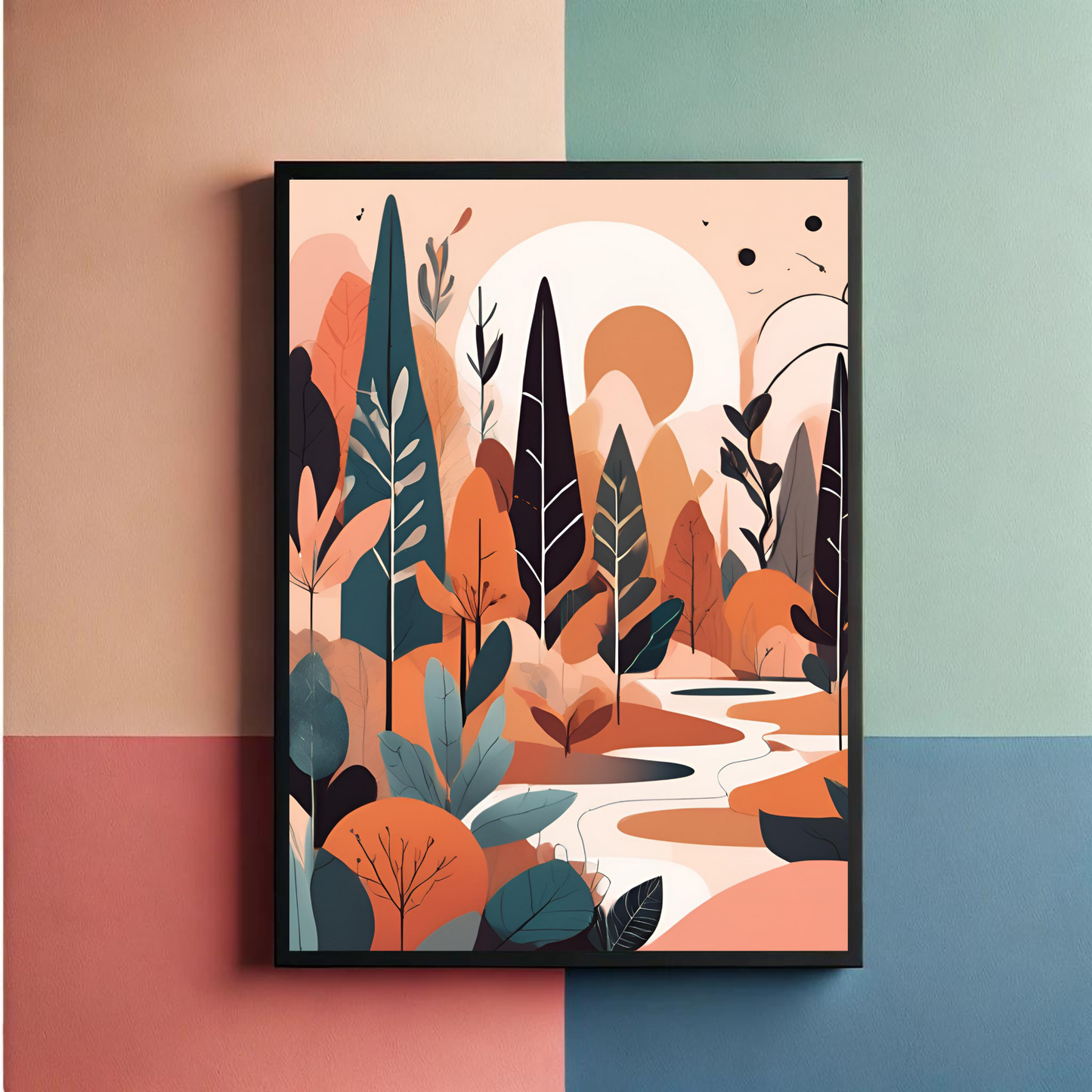 Bohemian Day And Night Wall Art Posters