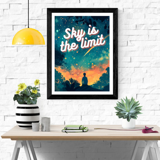 Sky Is The Limit Wall Art Poster
