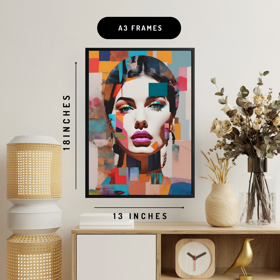 Elegant Woman Modern Wall Art Poster