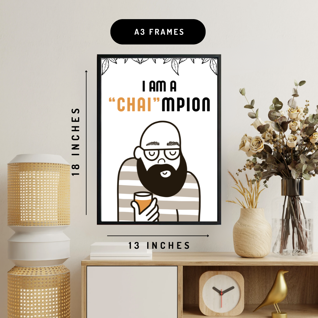 Chai-mpion Wall Art Poster