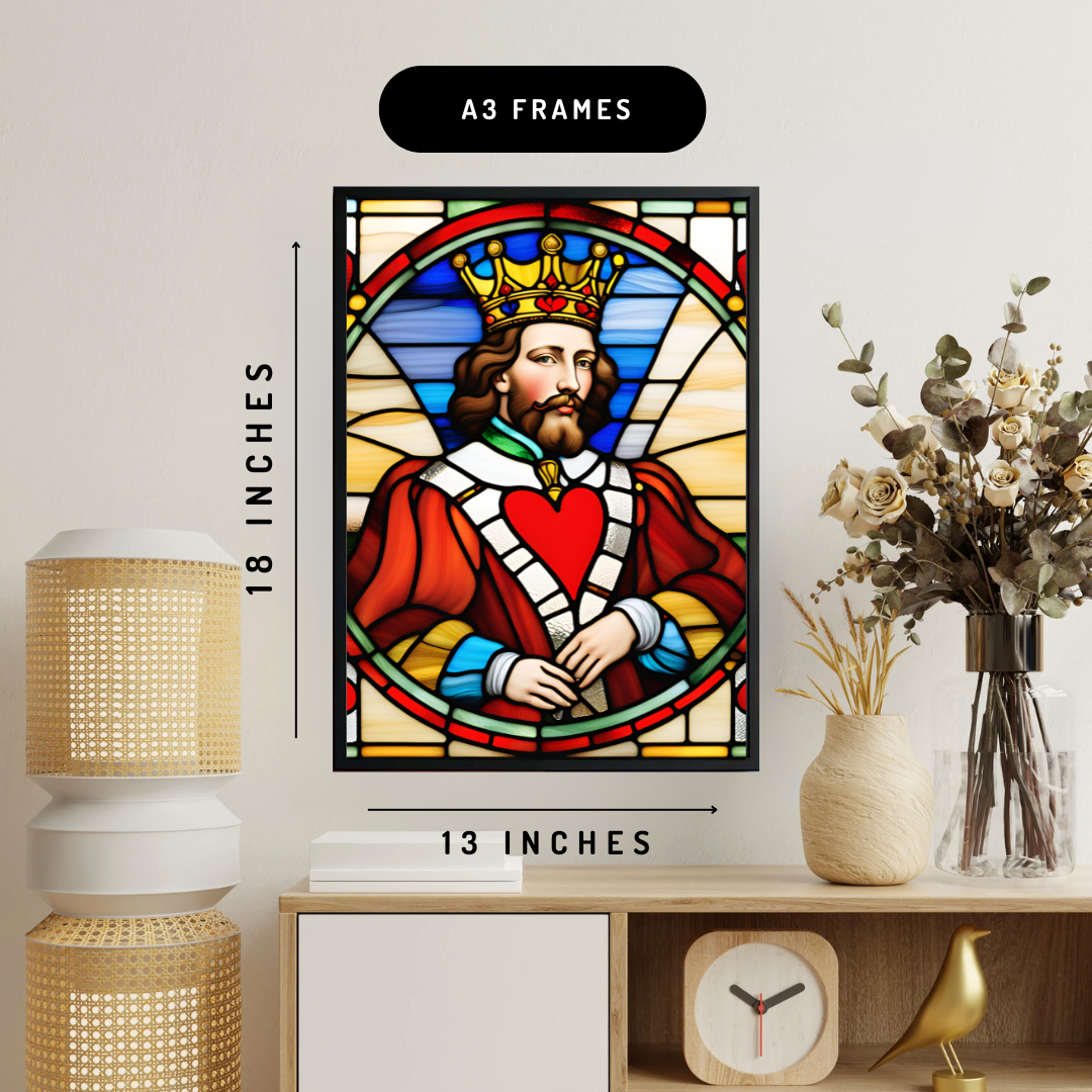 King And Queen Of Hearts Wall Art Posters