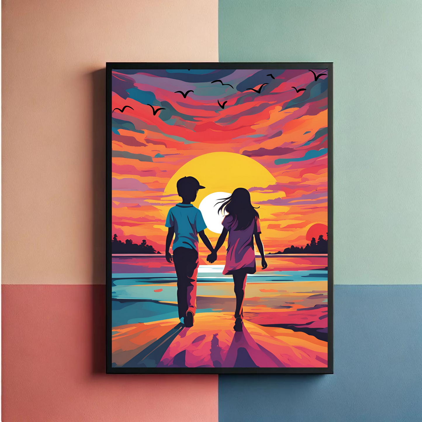 Brother Sister Love Wall Art Posters