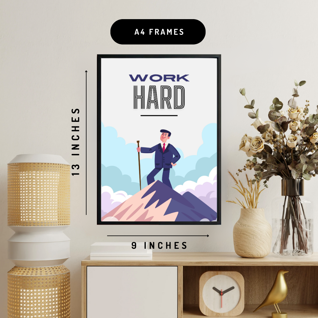 Work Hard Wall Art Poster