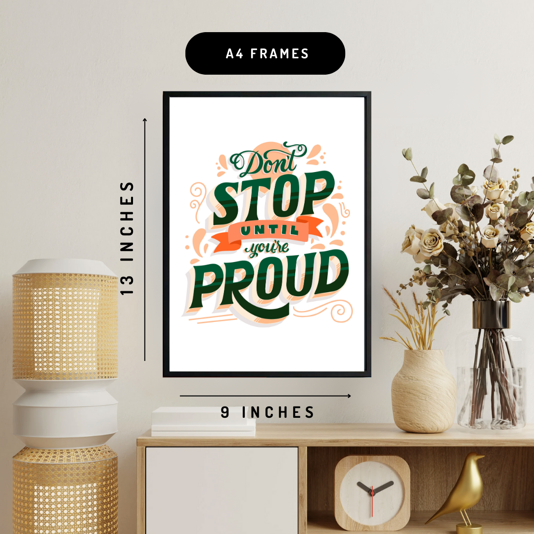 Be Proud Wall Art Poster