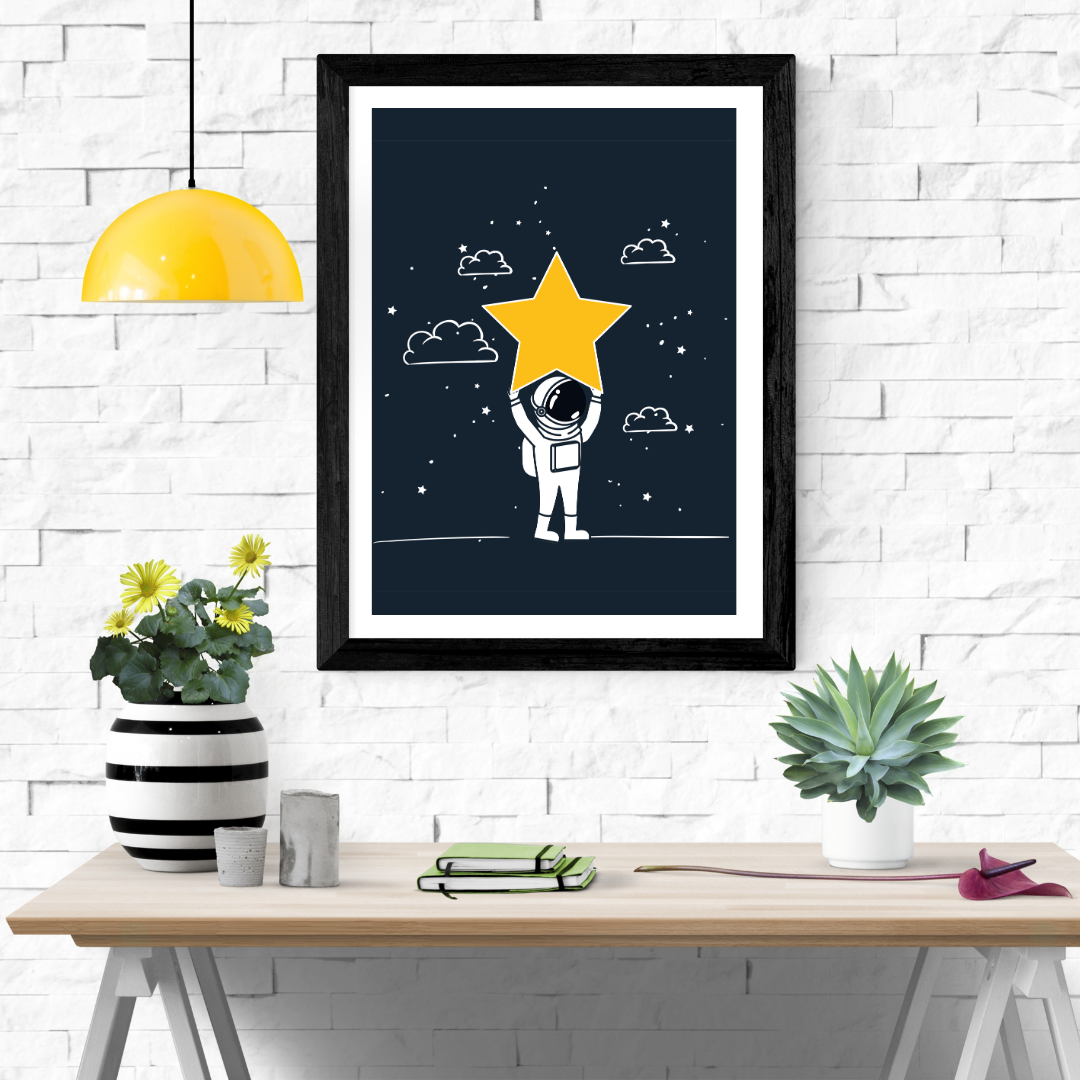 Touch The Star Wall Art Poster