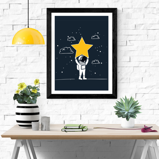 Touch The Star Wall Art Poster