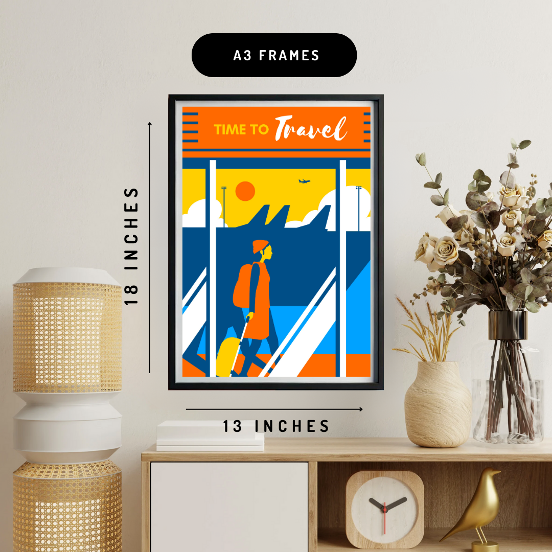 Travel Time Wall Art Poster
