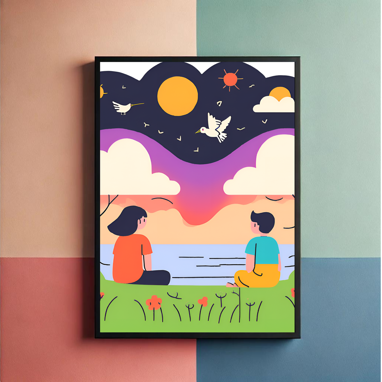 Pure Love Of Brother And Sister Wall Art Posters