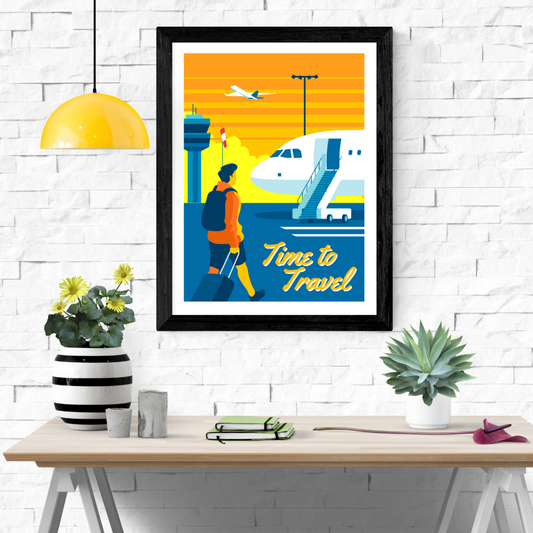 Time To Travel Wall Art Poster