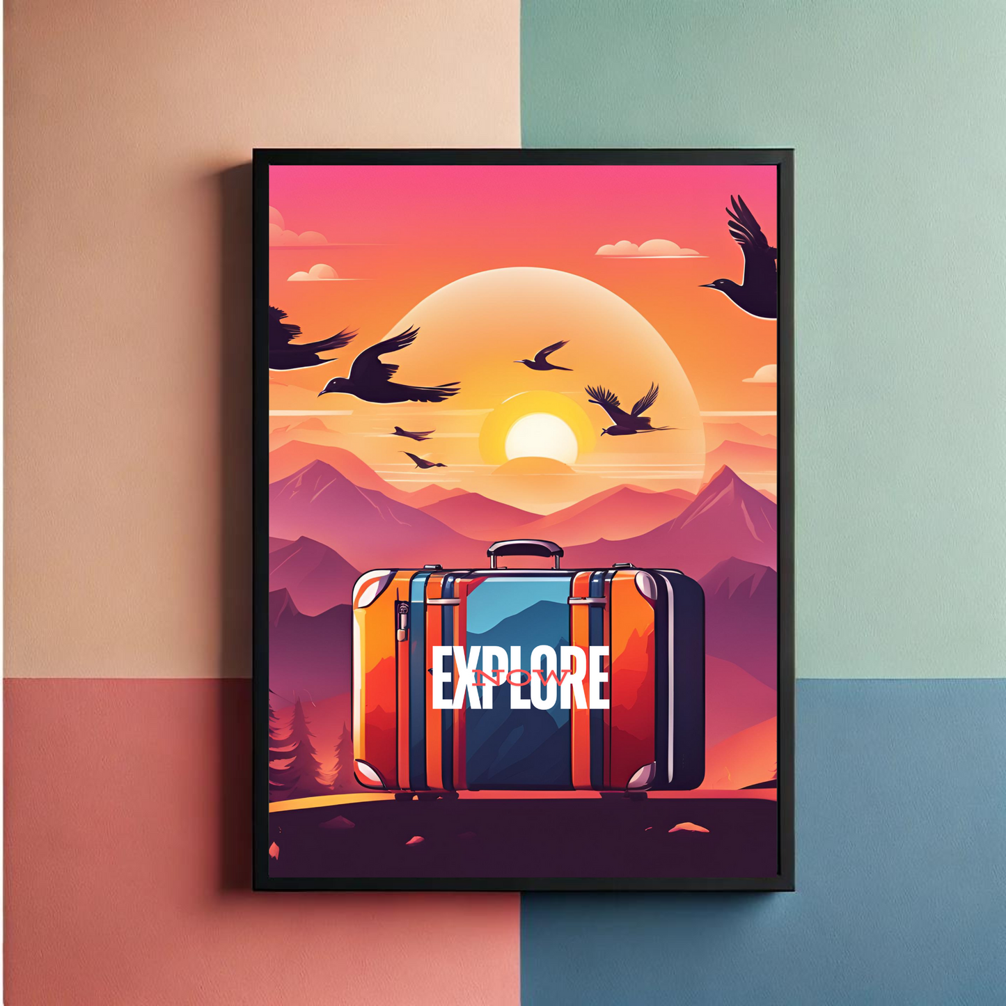 Explore Around Wall Art Poster