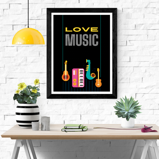 Love Music Wall Art Poster