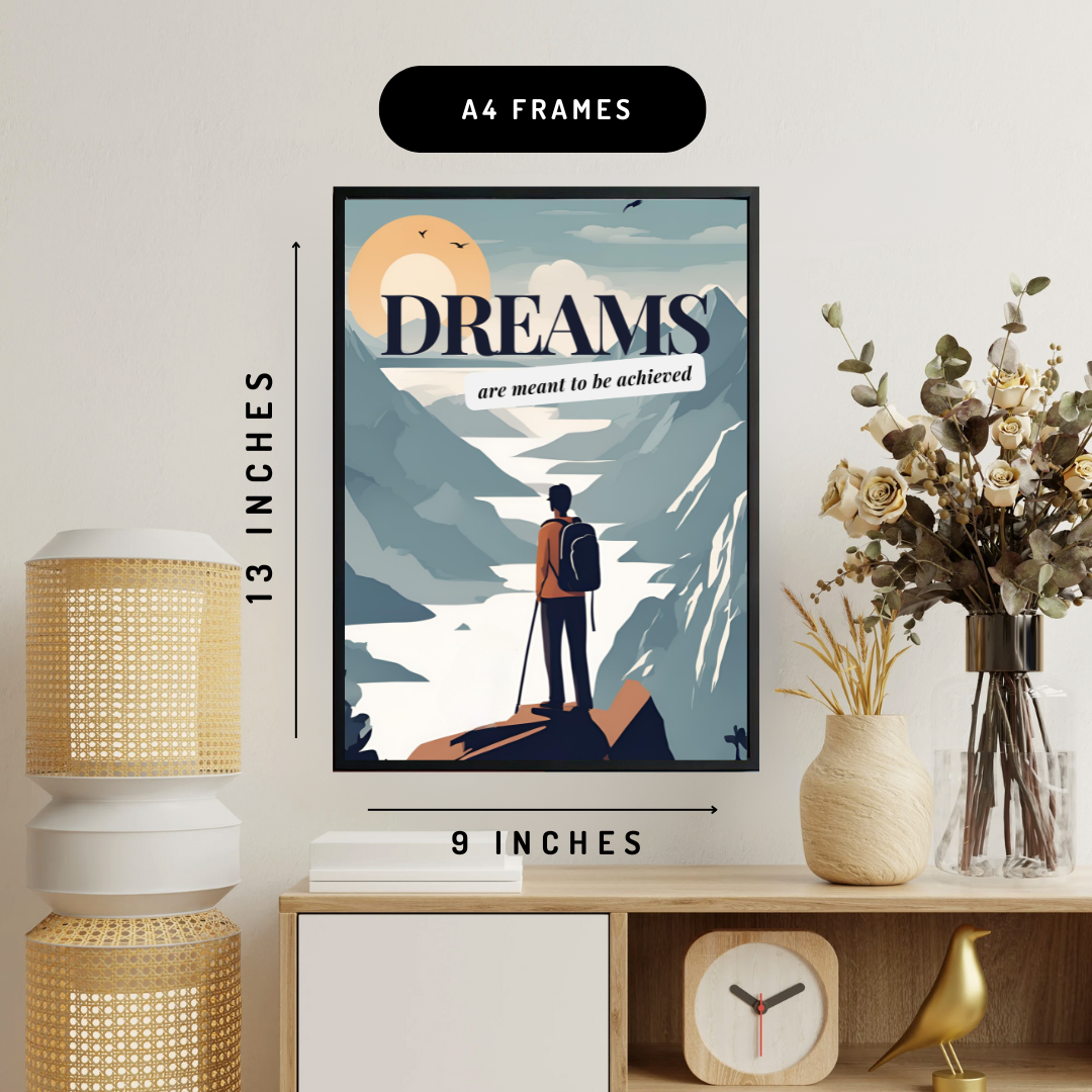 Dream & Achieve Wall Art Poster