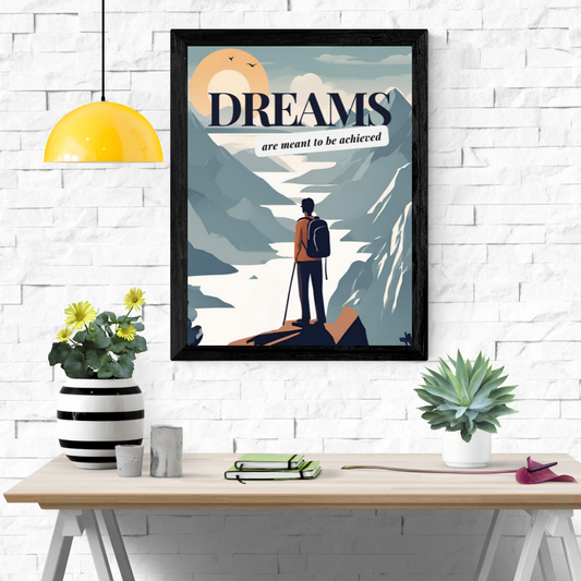 Dream & Achieve Wall Art Poster
