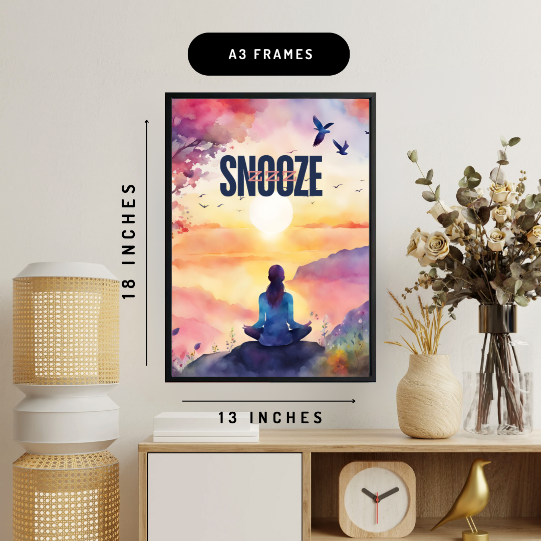 Snooze Wall Art Poster