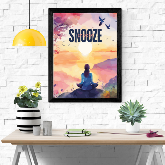 Snooze Wall Art Poster