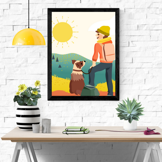 Trek Along Wall Art Poster