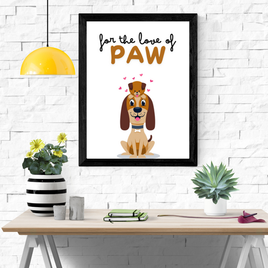 Lovely Paw Wall Art Poster