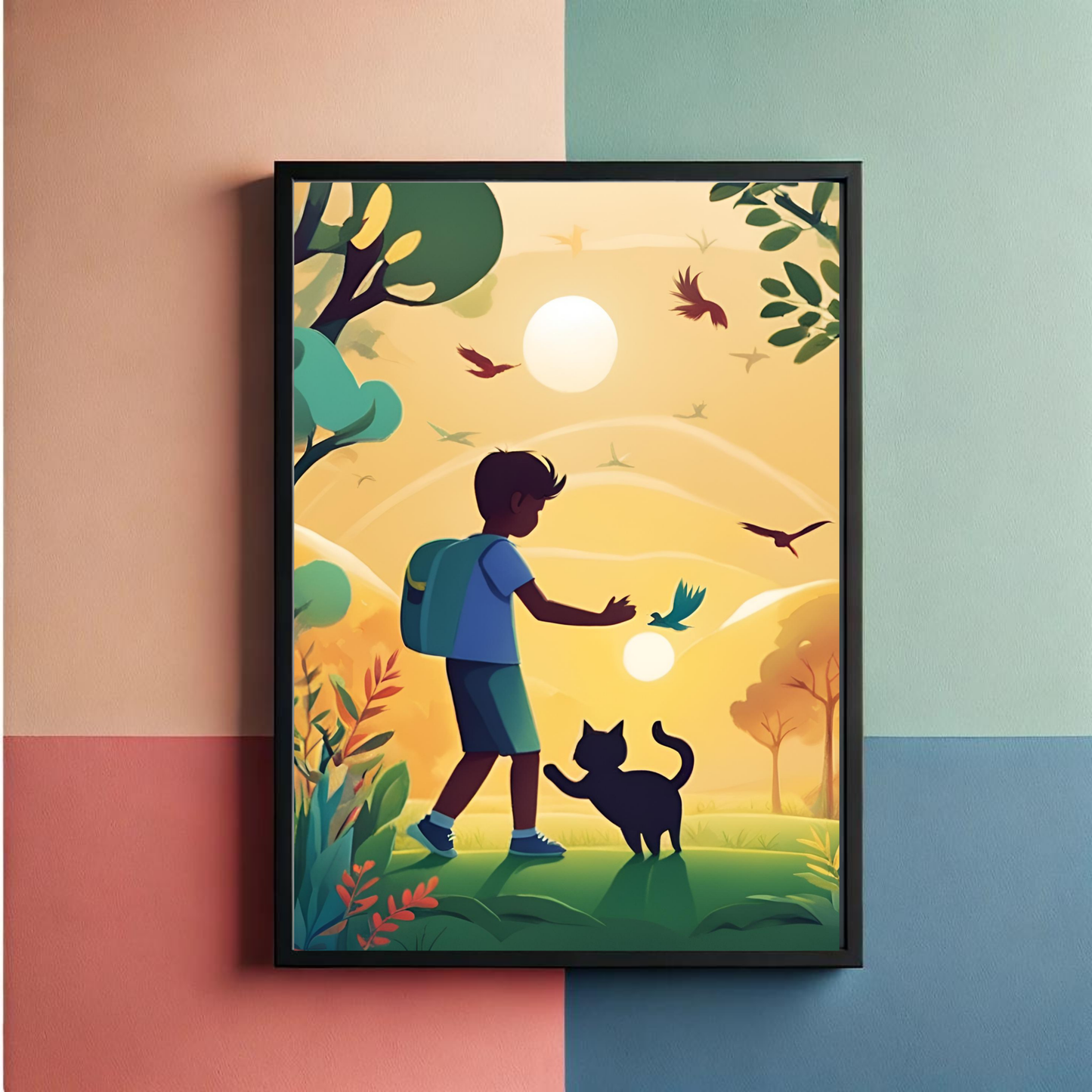 Purrfect Set Of 3 Wall Art Poster