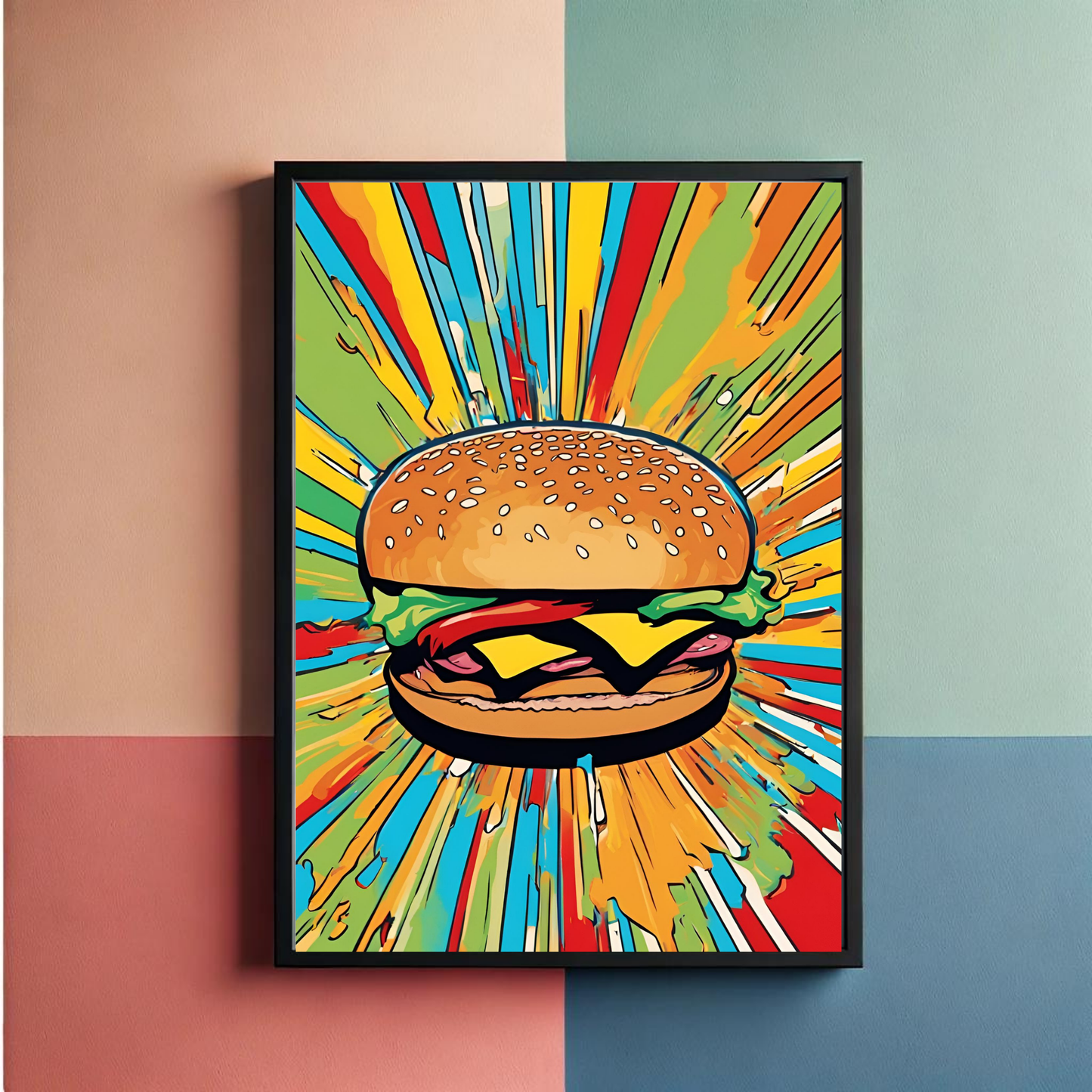 Burger Wall Art Poster