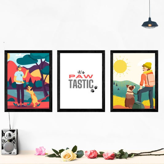 Pawtastic Trio Set Of 3 Wall Art Posters
