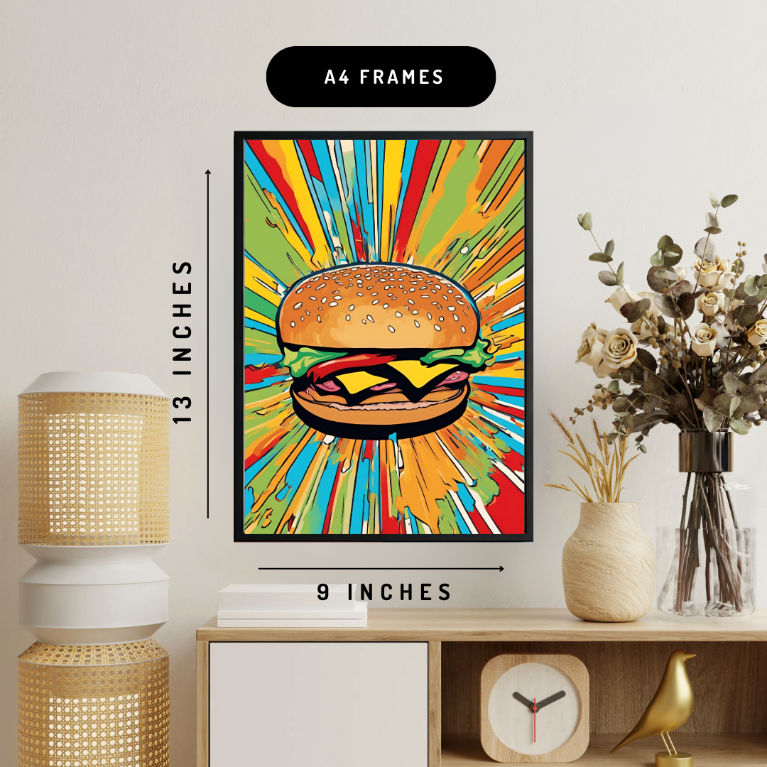Burger Wall Art Poster
