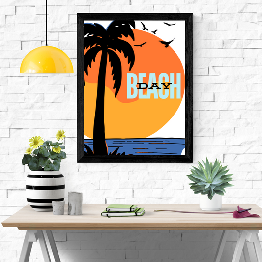 Beach Day Wall Art Poster