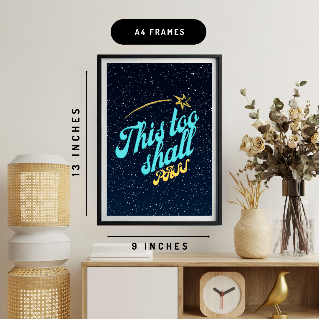 This Too Shall Pass Wall Art Poster